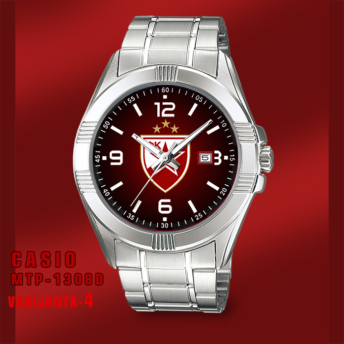 Casio MTP-1308D- Crvena Zvezda muški ručni sat (crni)-1