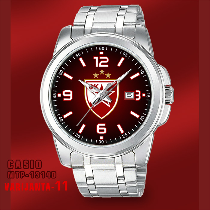 Casio MTP-1314D- Crvena Zvezda muški ručni sat (crveni)-1