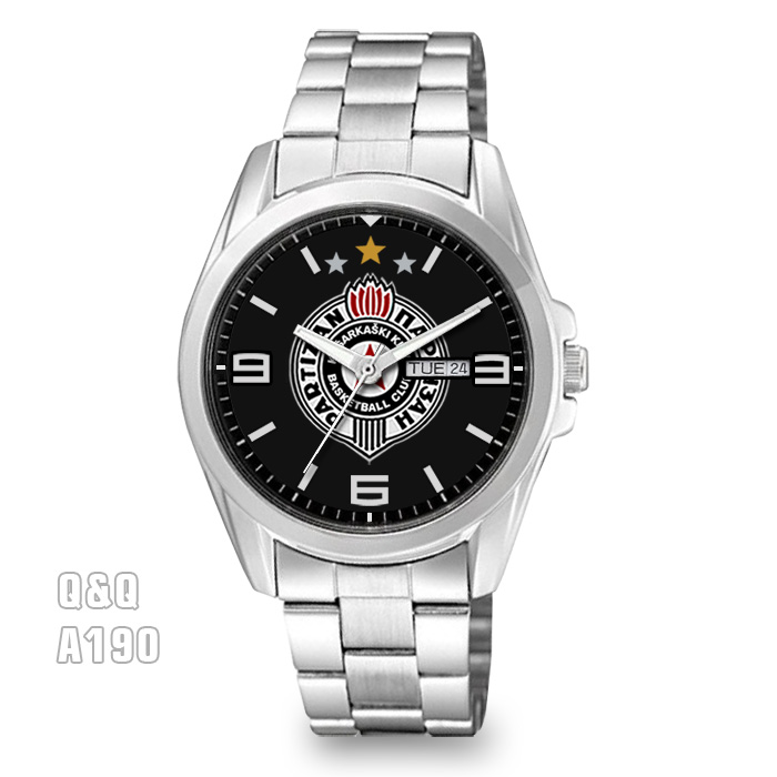 Košarkaški klub PARTIZAN ručni sat za sve GROBARE Q&Q A190- KK Partizan -31
