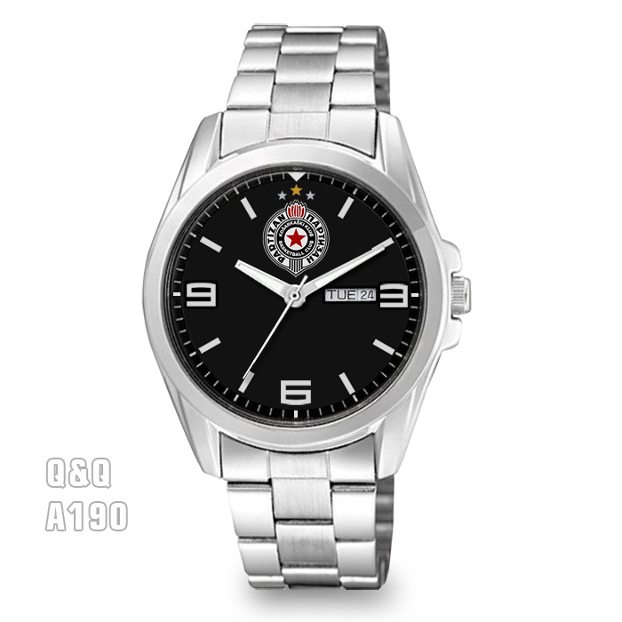 Košarkaški klub PARTIZAN ručni sat za sve GROBARE Q&Q A190- KK Partizan -32