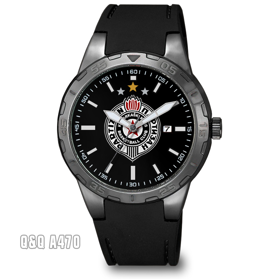 Sportski ručni sat za GROBARE Q&Q A470- KK PARTIZAN