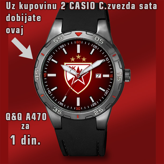 Ručni sat GRB FK ZVEZDA Q&Q A470 (AKCIJA)