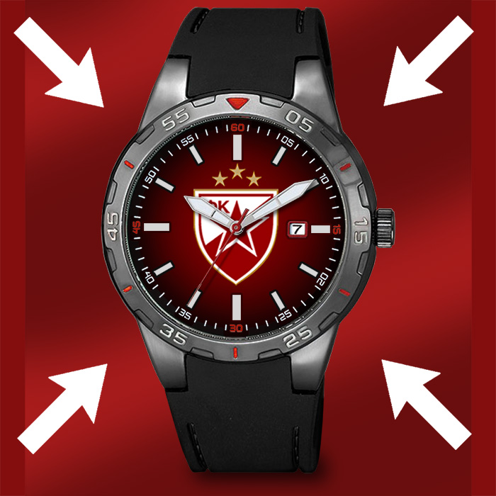  1din ručni sat GRB FK ZVEZDA Q&Q A470 (AKCIJA)