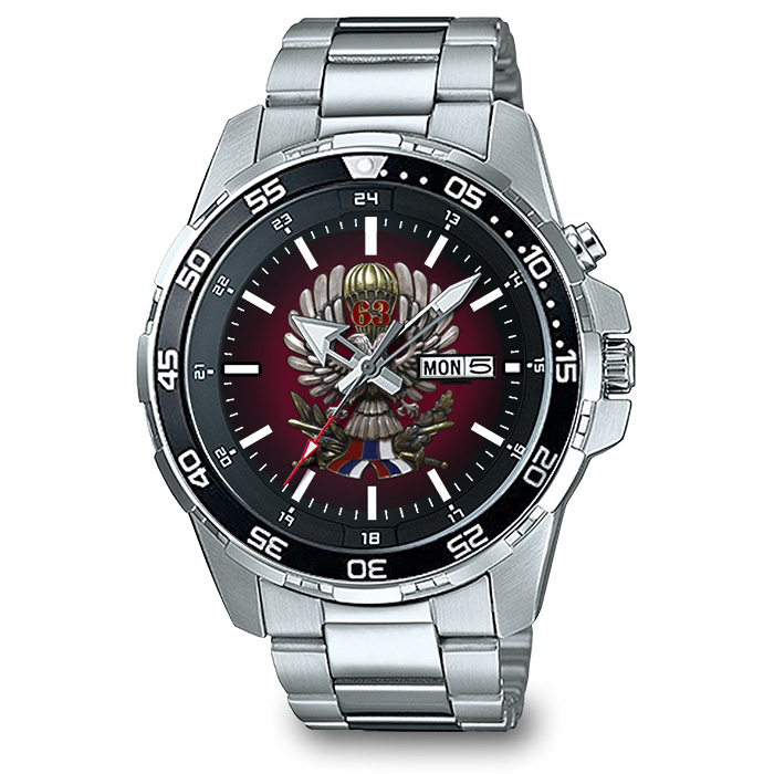 CASIO MTD-1079D - 63. PADOBRANSKA BRIGADA muški ručni sat (bordo)