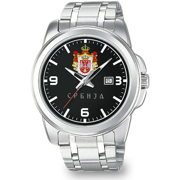 Casio MTP-1314D- SVEČANI GRB SRBIJE (crni) ručni sat