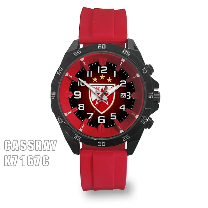 Ručni sat FK CRVENA ZVEZDA Cassray K7167C- Grb FK C. Zvezda