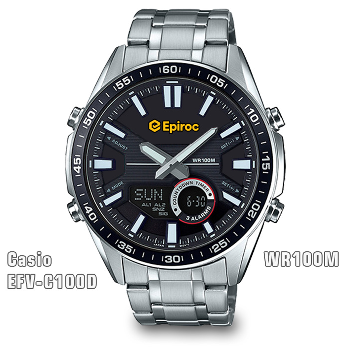 Casio EFV-C100D - Ručni muški analogno-digitalni promotivni sat-4