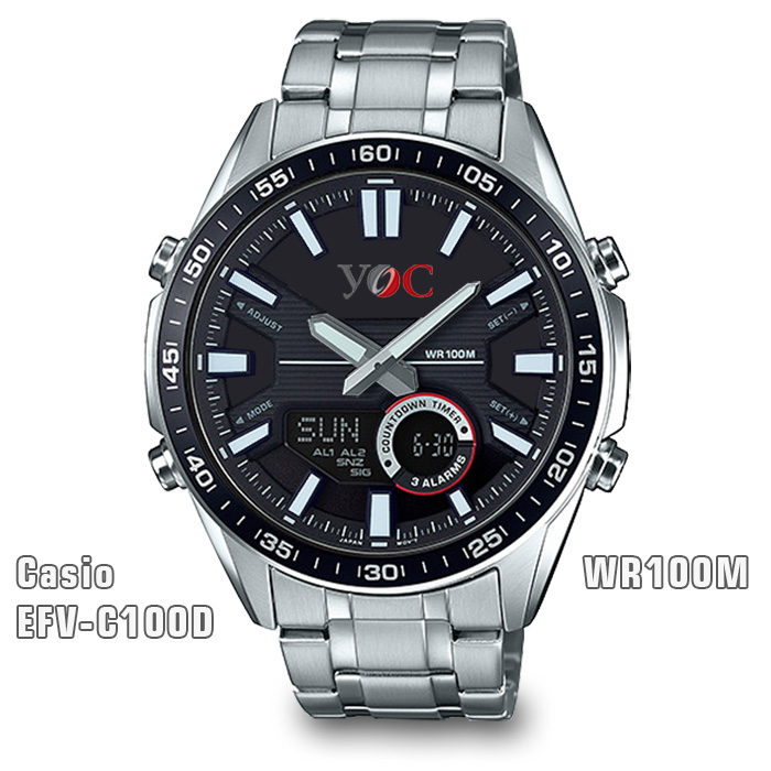 Casio EFV-C100D - Ručni muški analogno-digitalni promotivni sat-5