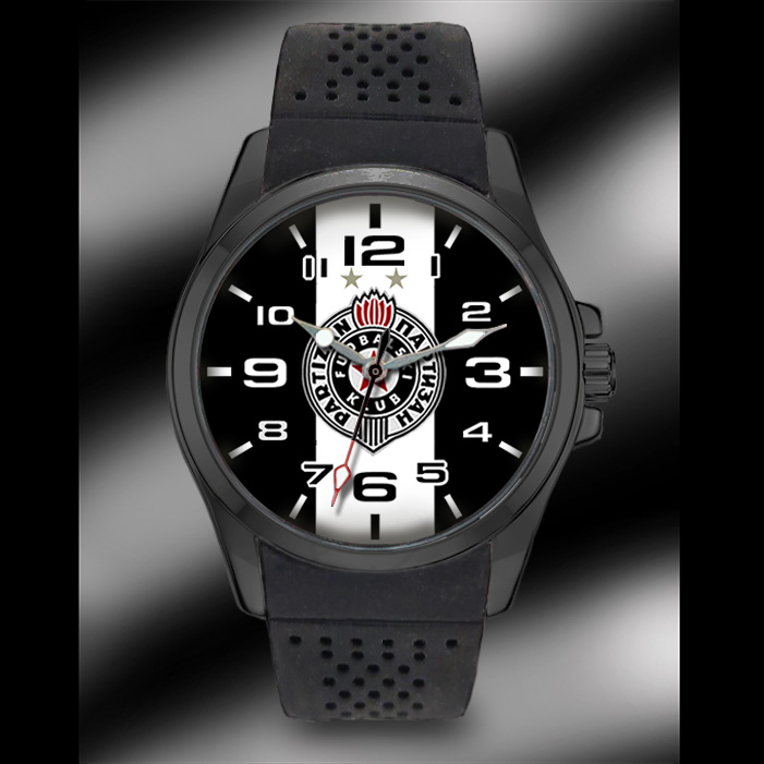 Ručni sat PARTIZAN GROBARI E&T Kn-325- FK Partizan grb