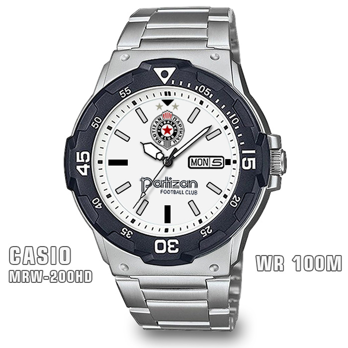 Ručni sat PATIZAN FOOTBALL CLUB Casio MRW-200HD (beli)