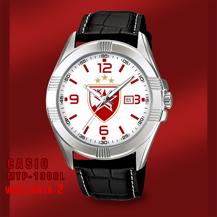 Casio MTP-1308L- Crvena Zvezda muški ručni sat (beli)-1