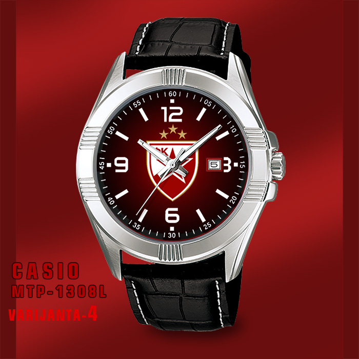 Casio MTP-1308L- Crvena Zvezda muški ručni sat (crveni)-1