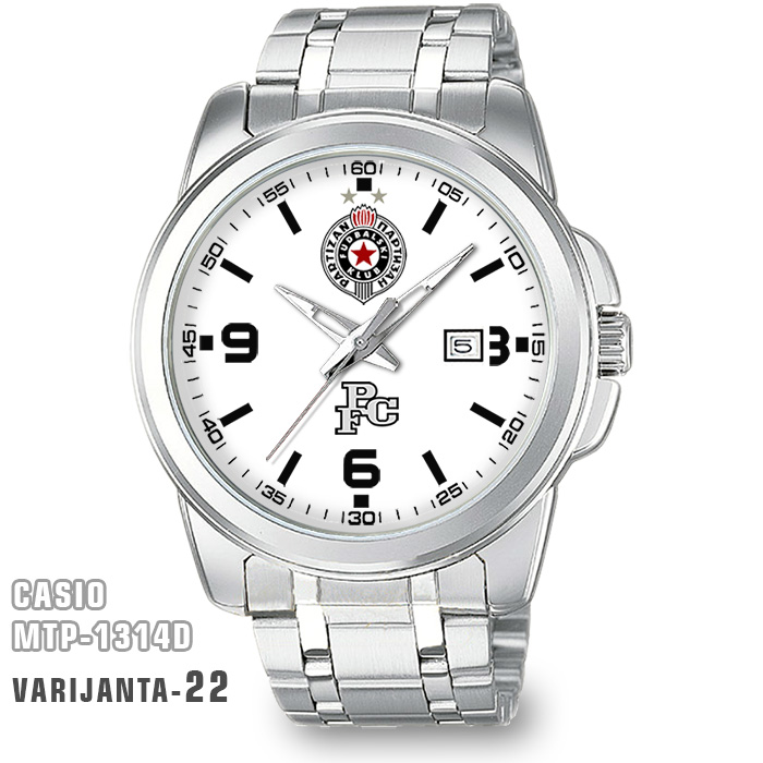 Casio MTP-1314D- FK Partizan muški ručni sat-1