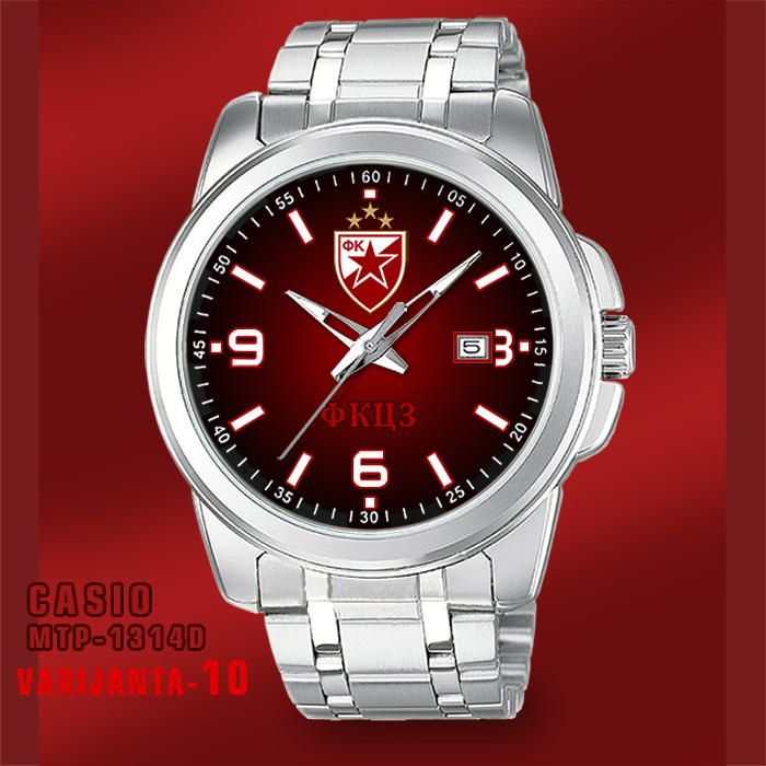 Casio MTP-1314D- Crvena Zvezda muški ručni sat (crveni)