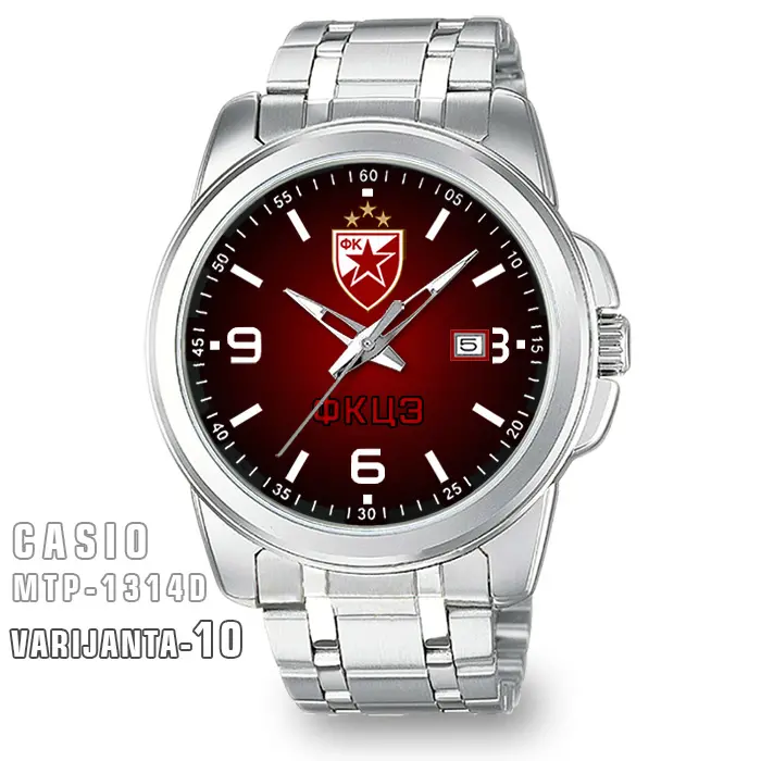 Casio MTP-1314D- Crvena Zvezda muški ručni sat (crveni)