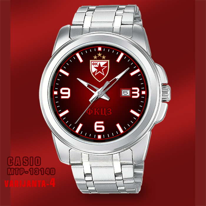 Casio MTP-1314D- Crvena Zvezda muški ručni sat (crveni-1)