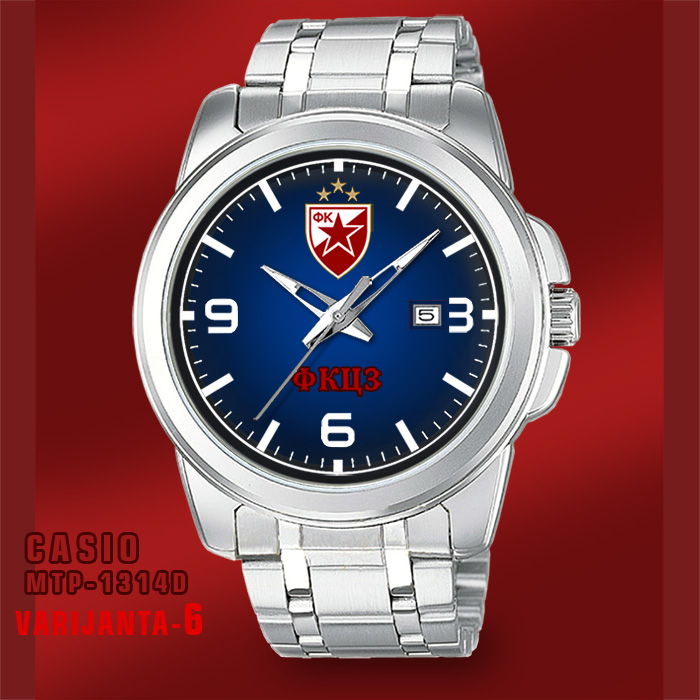 Casio MTP-1314D- Crvena Zvezda muški ručni sat (plavi-1)