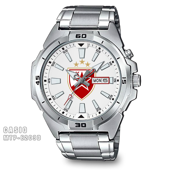 Zvezdin ručni sat GRB FK CRVENA ZVEZDA CASIO MTP-E203D