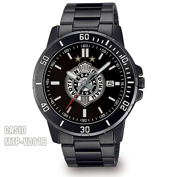 Partizanov ručni sat GRB PFC Casio MTP-VD01B (sivi)