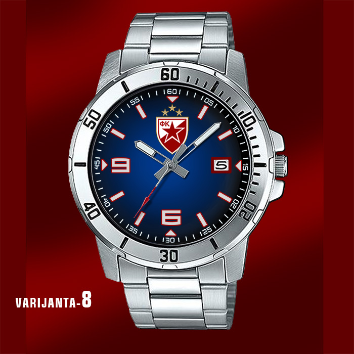 Crvena Zvezda satovi za Delije Casio MTP-VD01D (plavi)-1