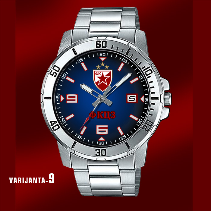 Crvena Zvezda satovi za Delije Casio MTP-VD01D (plavi)-2