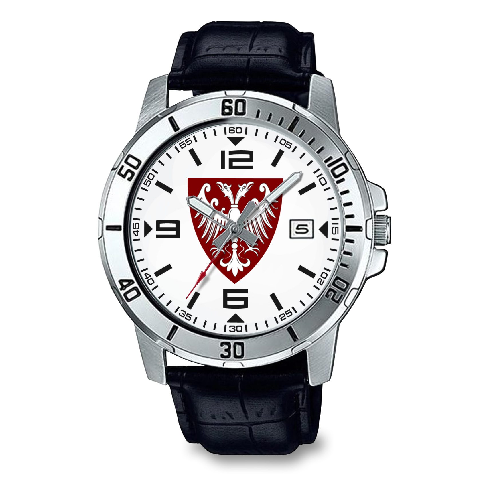 CASIO MTP-VD01L - NEMANJIĆI - CRVENI ŠTIT (beli) muški ručni sat