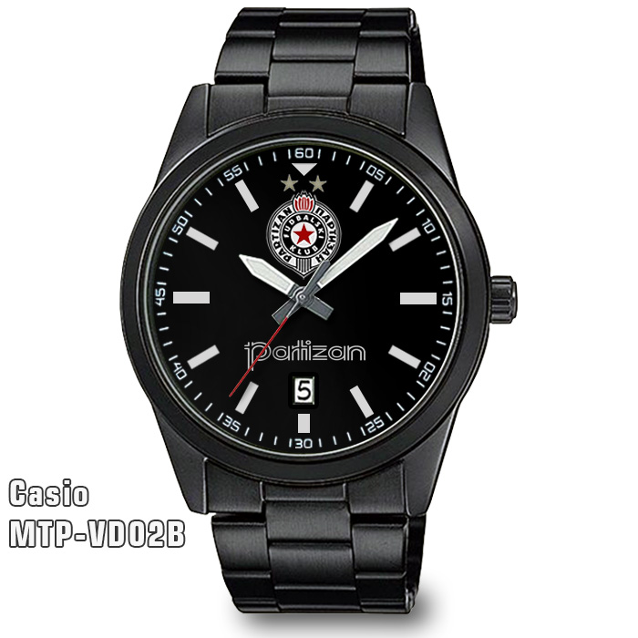 Casio MTP-VD02B - Fudbalski klub PARTIZAN ručni sat