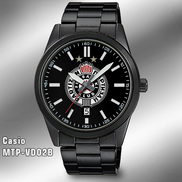Casio MTP-VD02B - FK Partizan grb ručni sat