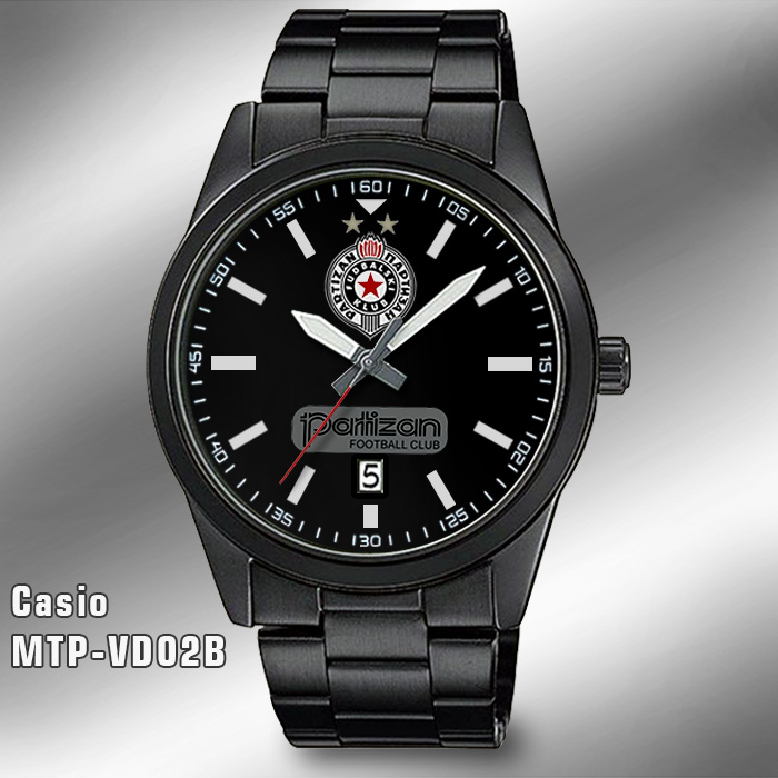 Casio MTP-VD02B - PARTIZAN FOOTBALL CLUB ručni sat