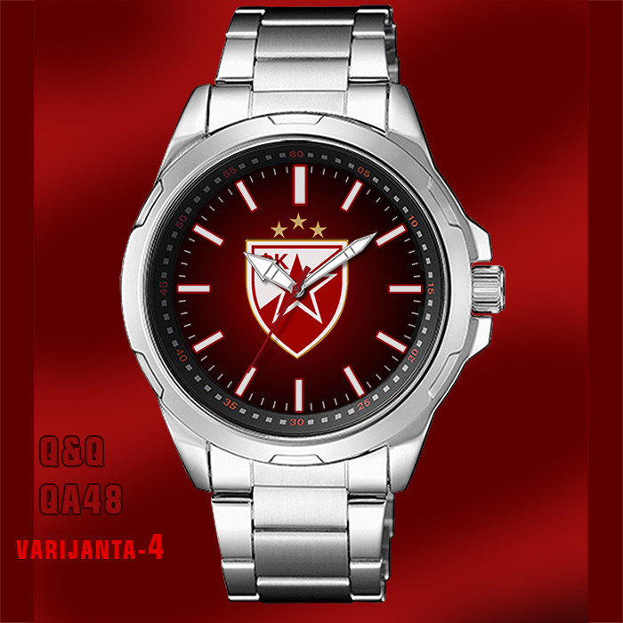 Q&Q QA48- Crvena Zvezda muški ručni sat (crveni)-1