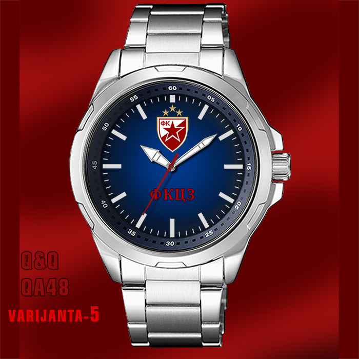Q&Q QA48- Crvena Zvezda muški ručni sat (plavi)