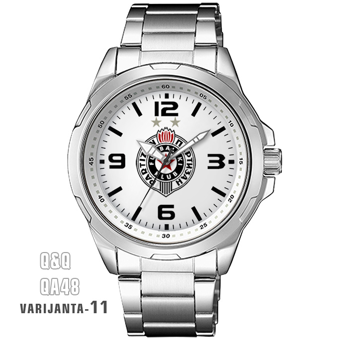 Q&Q QA48 - FK PARTIZAN ručni sat (beli)