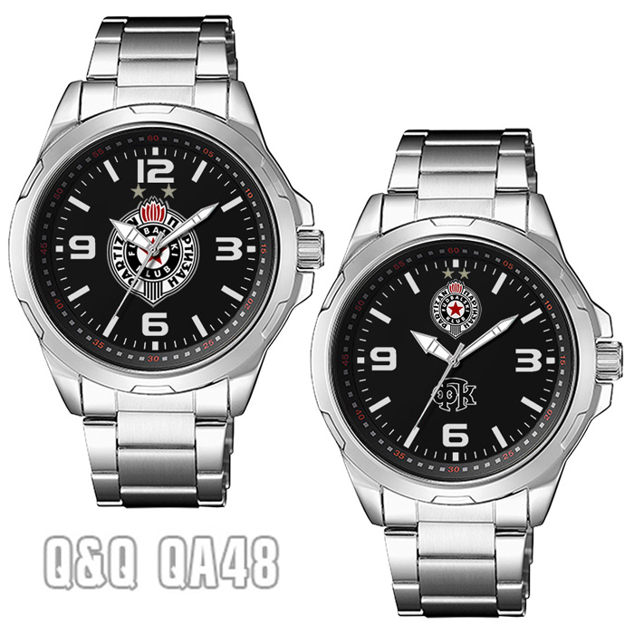 Q&Q QA48 - FK PARTIZAN ručni sat (crni-2)