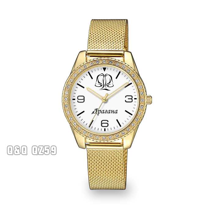 Q&Q QZ59-gold: HOROSKOP i IME ženski sat