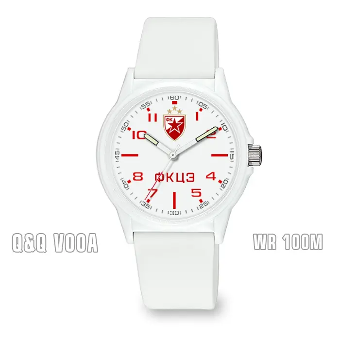 CRVENA ZVEZDA beli ručni sat Q&Q V00A CRVENA ZVEZDA beli ručni sat Q&Q V00A