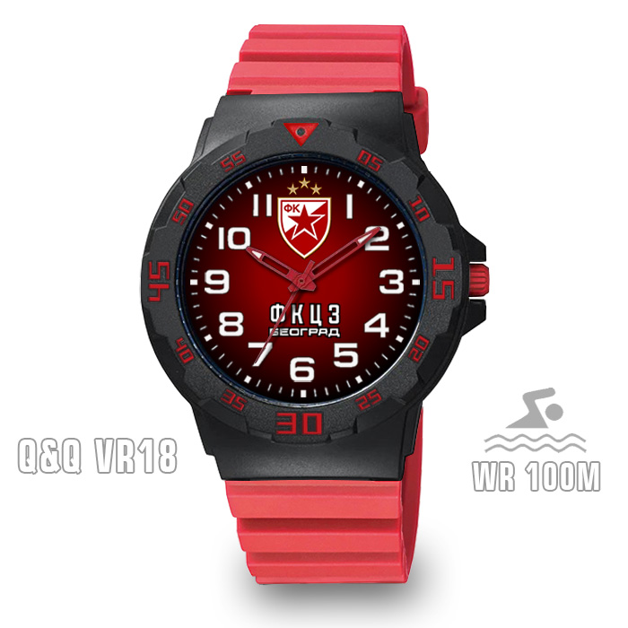 Q&Q VR18 FK Crvena Zvezda FKCZ ručni sat