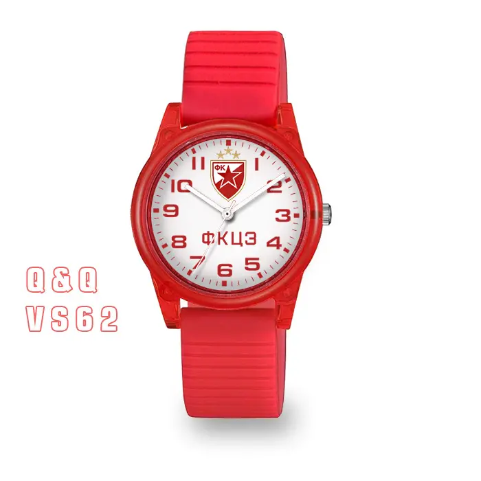 CRVENA ZVEZDA crveni ručni sat Q&Q VS62 (mali grb)