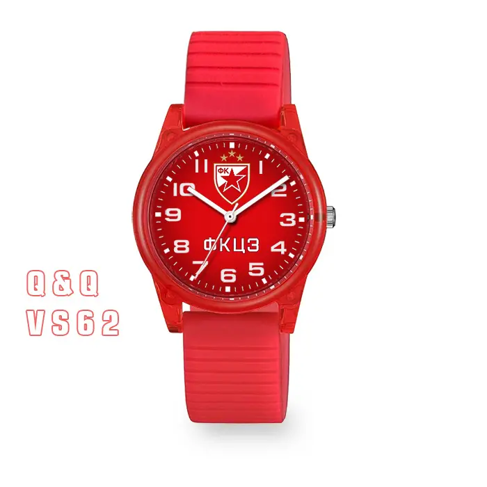 CRVENA ZVEZDA crveni ručni sat Q&Q VS62 (mali grb)