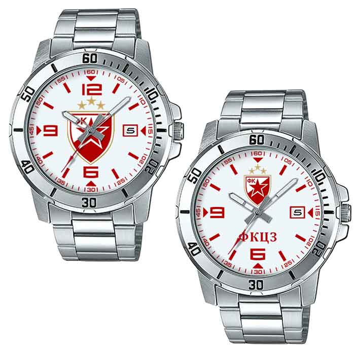 Crvena Zvezda satovi za Delije Casio MTP-VD01D (beli)